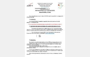 Engagements Equipes Phase 1 Championnat 2025 / 2026