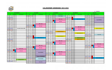 Saison 2023/2024 : AG - Appel à candidatures - Calendrier