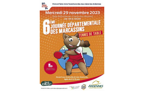 6ème édition des Marcassins Tennis de Table : 