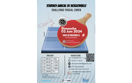 Tournoi Amical CTTN - Challenge Pascal ZUREK