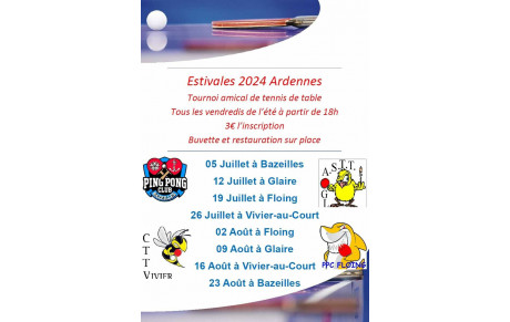 Estivales de Tennis de Table - Ardennes