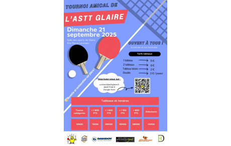 Tournoi ASTT GLAIRE