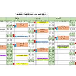 Calendrier 2026 / 2027 - Appel à candidature